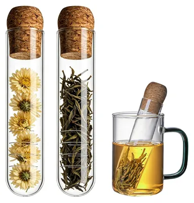 Produktbild von Set aus 2 Transparenten Glas-Teefiltern