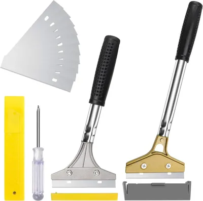 Obrázok produktu pre Súprava na odstraňovanie tapet 2-dielna, 10 čepelí, 30 cm a 23 cm rukoväte, na odstraňovanie tapet