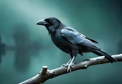 Produktbild von 3 D Ansichtskarte Rabe, Postkarte Wackelkarte Hologrammkarte Tiere Tier Vogel Krähe
