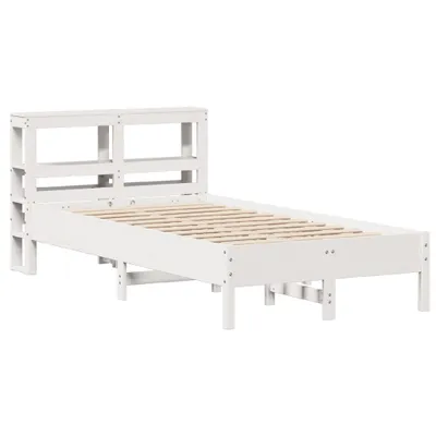 Produktbild von Massivholzbett ohne Matratze Weiß 120x190 cm Kiefernholz