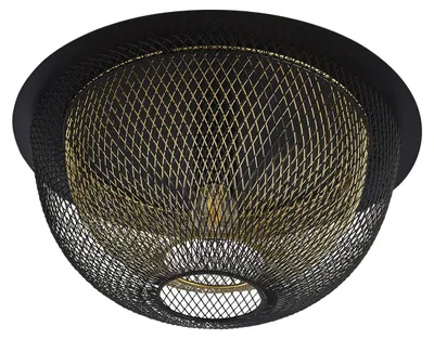 Obrázek produktu pro Stropní svítidlo Industrial-Nordico Favo Steel Black Gold 1 Light E27