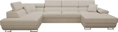 Produktbild von MIRJAN24 Ecksofa Cotere Bis Premium, Bettkasten, U-Form (Farbe: Abriamo 03, Seite: Links)