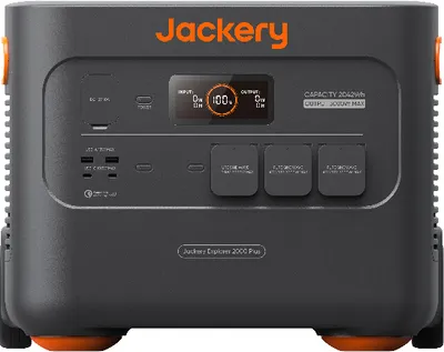 Zdjęcie produktu dla Przenośny generator energii słonecznej Jackery Explorer 2000 Plus 2042,8 Wh z akumulatorem LiFePO4 do awaryjnego użytku na kempingu