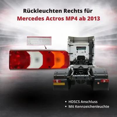 Obrázek produktu pro Zadní světlo, pravé, pro Mercedes Actros MP4 od roku 2013 | Připojení HDSCS | OEM A0035441603