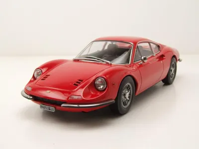Produktbild von Norev 187800 Ferrari Dino 246 GT 1968 rot 1:18