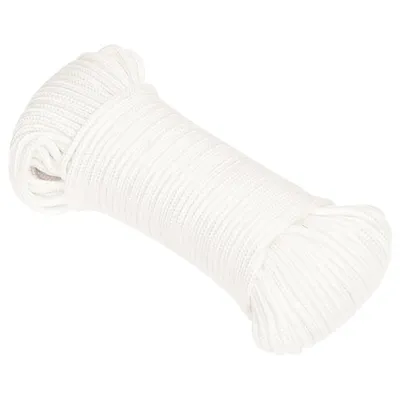 Image de vidaXL Corde de bateau blanc 4 mm 250 m polypropylène
