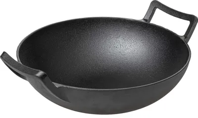 Produktbild von Blackwell Wokpfanne Gusseisen Ø 32 cm / 3.3 Liter – ohne Antihaftbeschichtung – geeignet für alle Wärmequellen