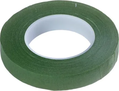 Image de Ruban d'emballage pour fleurs vert 2,6cm 27m