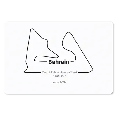Produktbild von MuchoWow® Schreibtischunterlage Formel 1 - Bahrain - Rennstrecke 60x40 cm - XXL Mauspad - Großes Mauspad