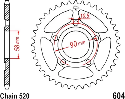 Obrázok produktu pre ESJOT Kettenrad "32046"
520