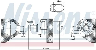 Obrázok produktu pre NISSENS 832110 Vodné čerpadlo