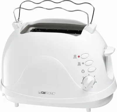 Produktbild von Clatronic TA 3565, 2 Scheibe(n), Weiß, 700 W, 230 V, 50 Hz, 165 mm