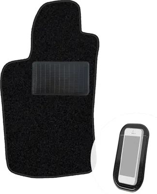 Produktbild von moto-MOLTICO Fahrer Fußmatte Auto Velours Fahrerseite Autoteppiche Schwarz Fahrermatte 1-teilig passend für Alfa Romeo GT, 147 2000-2010