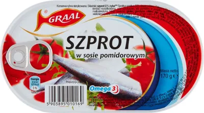 Obrázok produktu pre Graal Šproty v paradajkovej omáčke 170 G