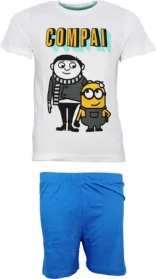 Produktbild von Die Minions Gru Kinder Jungen Pyjama Schlafanzug Baumwolle – Weiß / 122