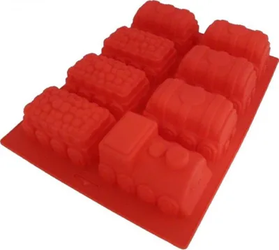 Produktbild von Silikonform, Zug Lokomotiv Backform Küchen Dessert