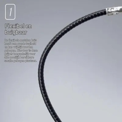 Produktbild von Flexibler Greifer Fanggreifer Abflussgreifer - 60 cm - 4 Krallen - Edelstahl - 1 cm Rohrdurchmesser