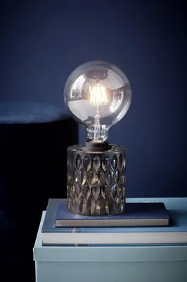 Produktbild von Nordlux Tischleuchte Hollywood Rauchglas max. 60W E27 ohne Leuchtmittel mit Schalter