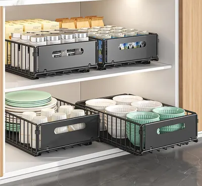 Produktbild von Erweiterbarer Schrankorganizer mit Ausziehbaren Regalen