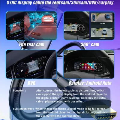 Imagen del producto de Panel de instrumentos digital para Audi Q3 (2011-2018) - Pantalla de 12,3 pulgadas