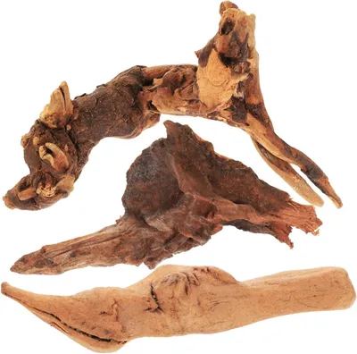 Immagine prodotto di Set di legno galleggiante per acquari - Decorazione in legno per acquari - Paesaggio per acquari - Legno naturale - 10-15 cm - Marrone