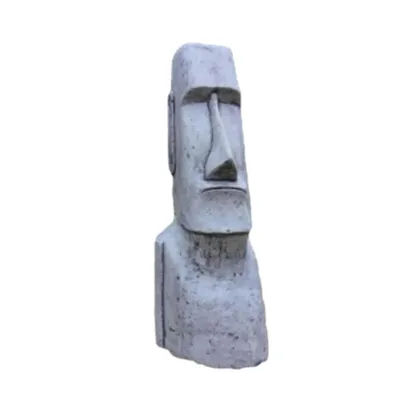 Produktbild von Osterinsel Kopf groß aus Steinguss Neu Frostfest Witterungsbeständig Maoi Steinfigur für den Garten zur Dekoration Gartenfigur PO-013