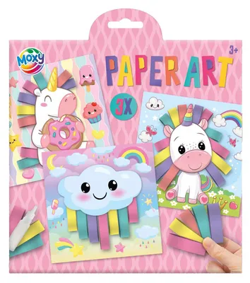 Produktbild von Kreative Bastelgruppe Papierkunst rosa Basteln, 3er-Set