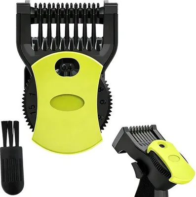 Productafbeelding van Trimopzetstuk, verstelbaar 0,4-10 mm, 14-in-1 scheermesopzetset, nauwkeurige haartrimmer kam voor baard en haar
