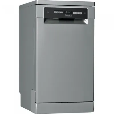 Obrázek produktu pro Hotpoint ARISTON Hotpoint Indaplov? HSFO 3T223 WC X Free standing, Plotis 45 cm, Number of place settings 10, Number of programs 9,  E, Ekranas, AquaStop function, Inox