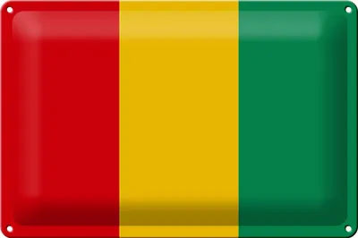 Produktbild von Blechschild Flagge Guinea 30x20cm Flag of Guinea