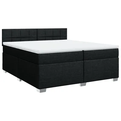 Produktbild von vidaXL Boxspringbett mit Matratze Schwarz 200x200 cm Stoff