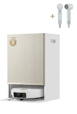 Produktbild von Dreame Matrix 10 Ultra Roboter Staubsauger und Bodenwischer,30kPa,Mehrfach-Moppschaltung,KI-Hindernisvermeidung,Anti-Tangle,100℃ Selbstreinigung,Weiß