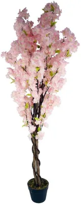 Zdjęcie produktu dla Realistyczne drzewko z sztucznych kwiatów, różowe, 150 cm