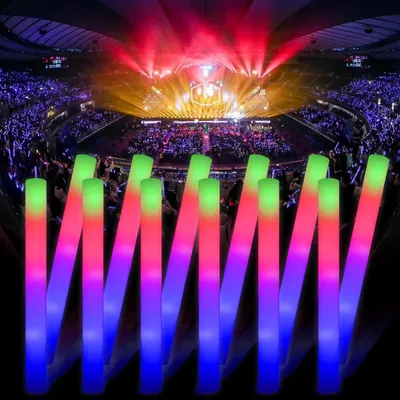 Productafbeelding van Lichtgevende staafjes - Set van 30 - Schuim - Led-speelgoed voor kinderen - Kniklichten - Feest - Bruiloft - Bruiloften
