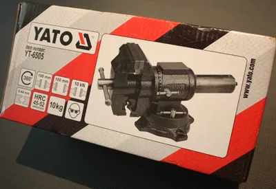 Zdjęcie produktu dla Yato YT-6505, Imadło inżynieryjne, 10 cm, Obrotowa podstawa