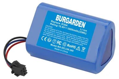 Li-Ion Akku 10,8 V 3000 mAh für Ecovacs D36A/D36B/D36C/D36E/DA60/DA611/DB35
