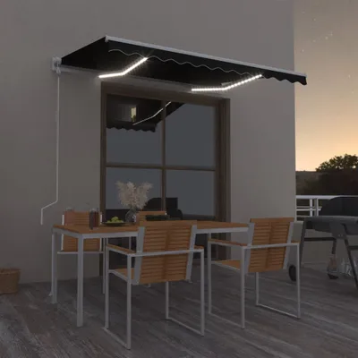 Immagine prodotto di The Living Store Tenda da sole automatica con LED e sensore vento 350x250 cm antracite