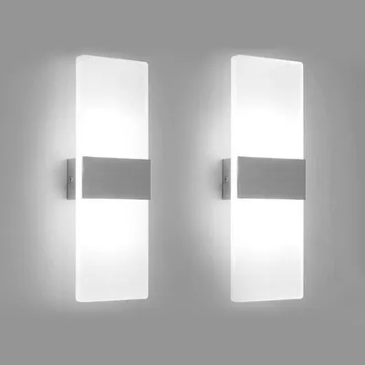 Zdjęcie produktu dla Lampa ścienna LED Jiubiaz 12W oświetlenie korytarza wewnętrzny reflektor ścienny lampa ścienna zewnętrzna lampa korytarzowa biała