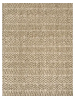 Produktbild von Teppich Wohnzimmer Kurzflor Skandi Boho Muster Geometrisch Einfarbig Grösse 240x340 cm