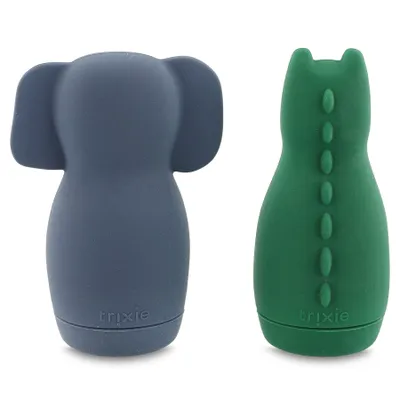Image de TRIXIE BABY Jouets de bain aspergeur - Mrs. Elephant & Mr. Crocodile