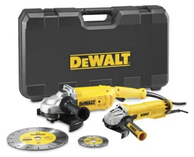 DEWALT Winkelschleifer-Set 230mm/2200W + 125mm/1010W DWE492 + DWE4207
