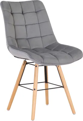Produktbild von Stuhl HLO-CP137 Samt  grau