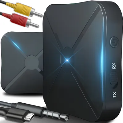 Produktbild von Bluetooth vysílač přijímač 2 v 1 audio adaptér 3,5mm vysílač bezdrátový Aux RCA bezdrátový vysílač přijímač pro TV sluchátka reproduktor Retoo