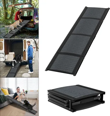 Obrázek produktu pro LARS360 157CM skládací schody pro psy Dog Ramp Pet Ramp Dog Ramp Přenosné schody pro domácí mazlíčky Skládací rampa Protiskluzová až do 110KG zatížitelná