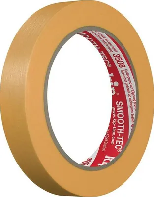 Produktbild von Glattkreppband 3508 SMOOTH-TEC glatt gelb Lnge 50 m Breite 18 mm