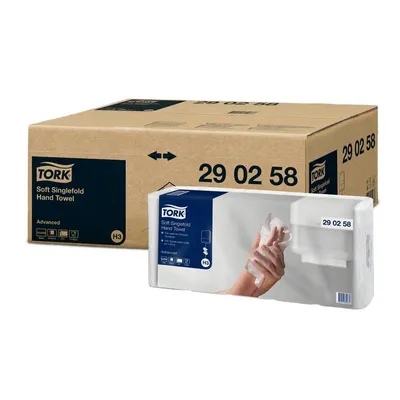 Produktbild von TORK Papierhandtücher 290258 H3 Advanced Zick-Zack-Falzung 2-lagig 3.750 Tücher