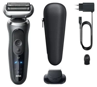 Obrázok produktu pre Braun Series 7 72-G1200s, Planžetový holiaci strojček, Čierna, AutoSense, Tlačidlá, Batérie, Lithium-ion (Li-ion)