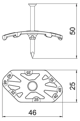 Produktbild von Obo Bettermann 2222850, 100 Stück(e)