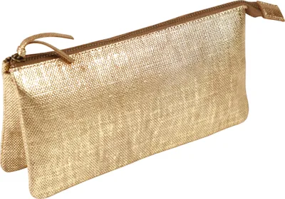 Produktbild von Clairefontaine 4x Großes Schlampermäppchen Leder 22x11cm gold 410049C
