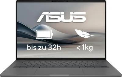 Produktbild von ASUS Zenbook A14 UX3407QA-QD496W, Snapdragon, 3 GHz, 35,6 cm (14"), 1920 x 1200 Pixel, 32 GB, 1 TB